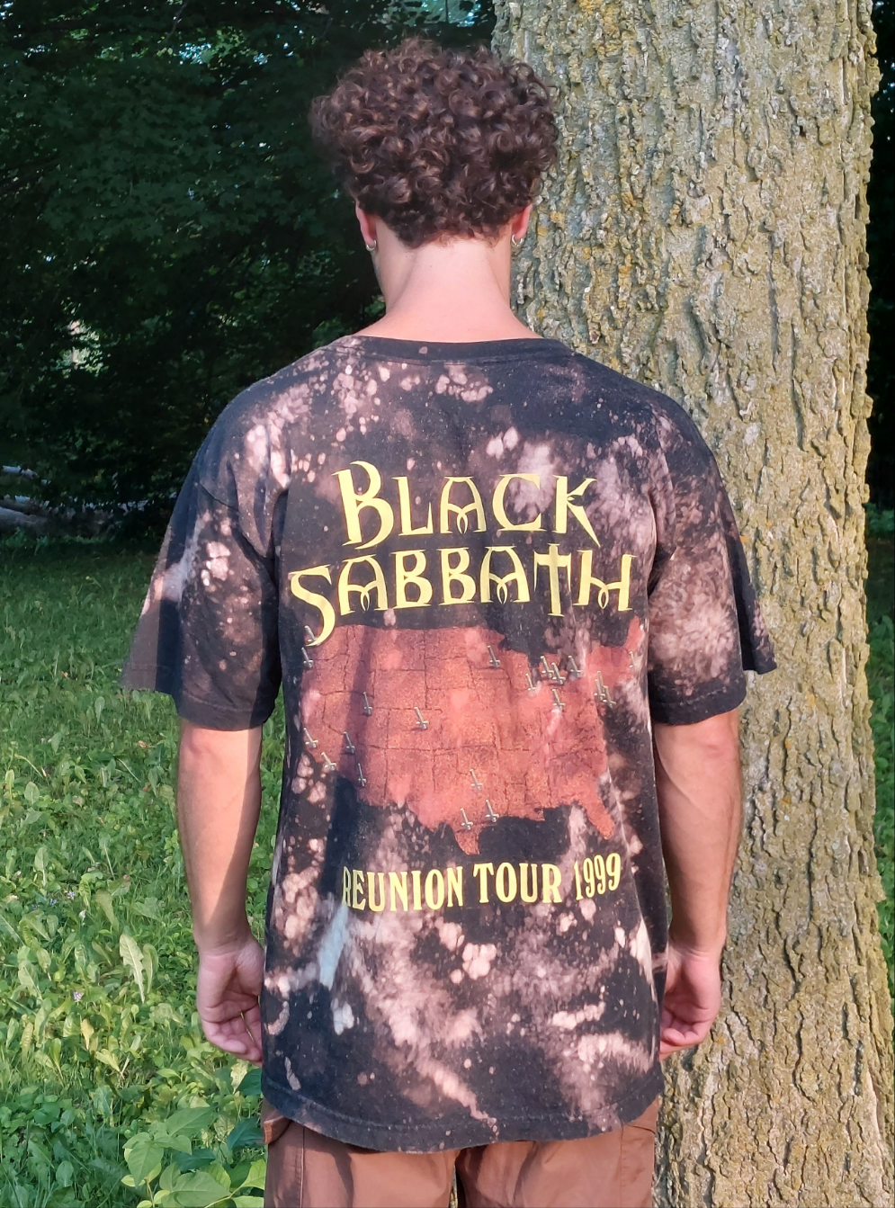 Large Bleach Dyed T-Shirt