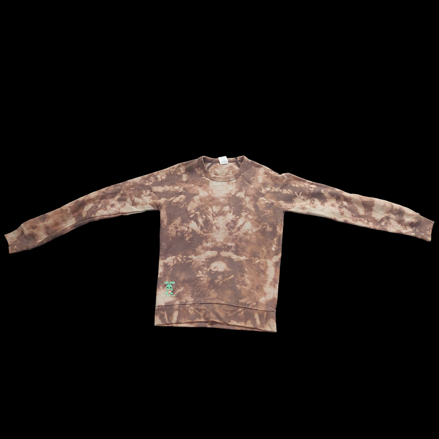 Small Bleach Dyed Crewneck