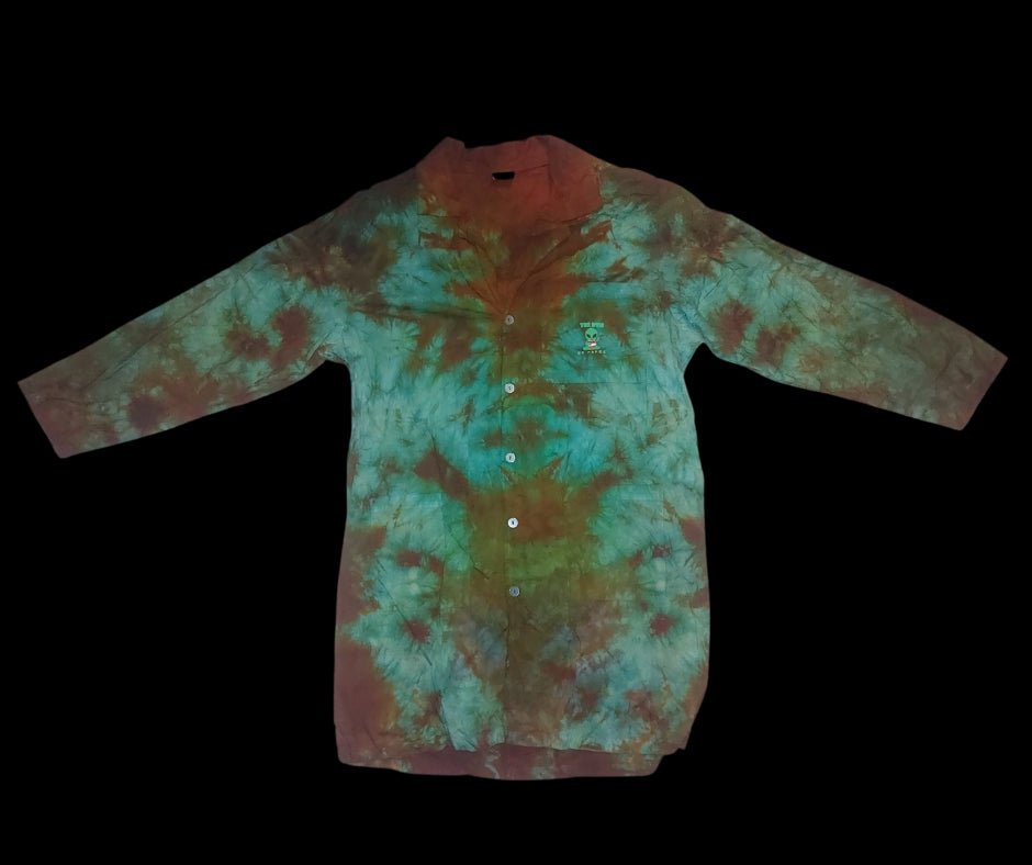 Medium Ice Dyed Lab Coat