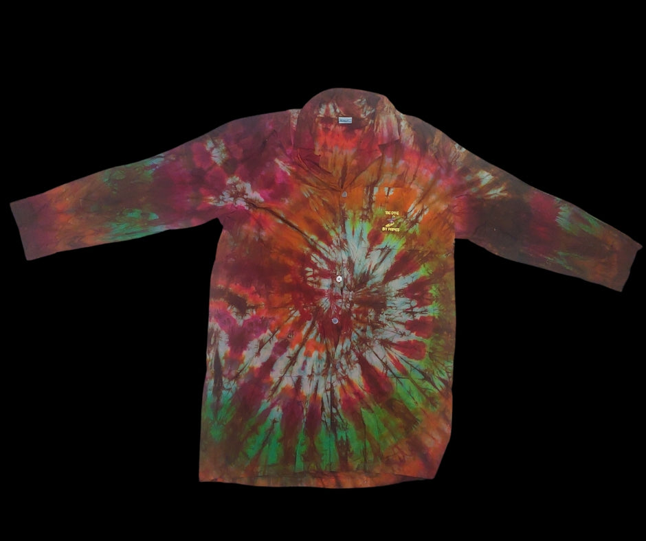 Large Ice Dyed Lab Coat