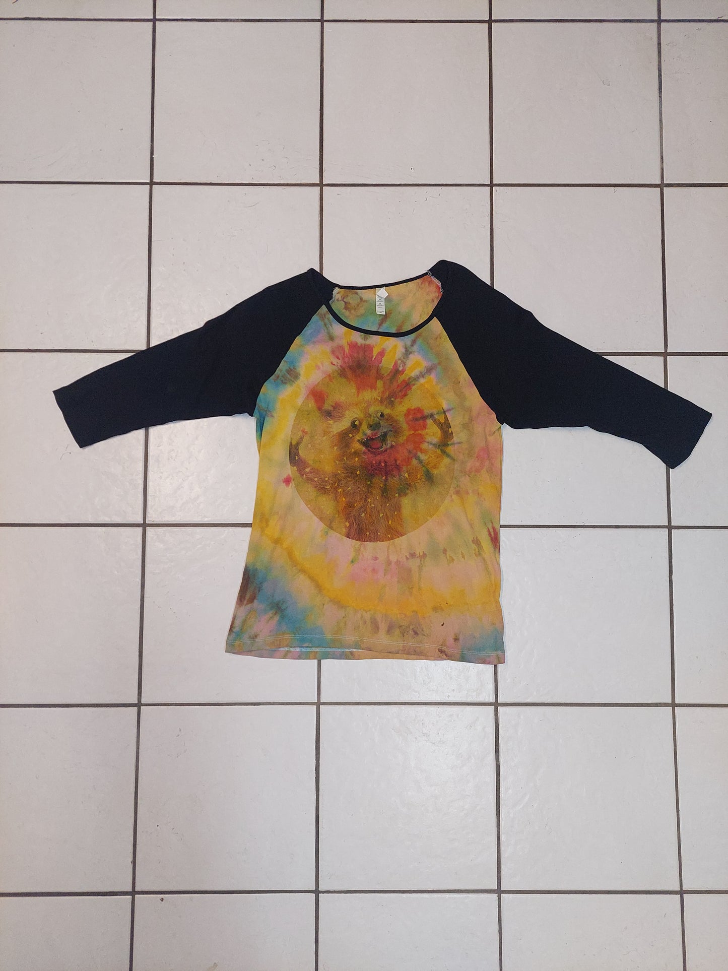 Medium Ice Dyed Baseball Shirt