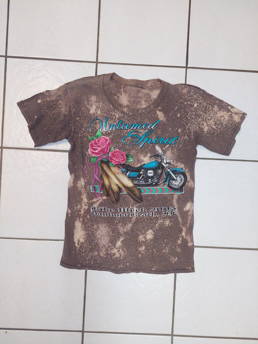 Small Bleach Dyed T-Shirt