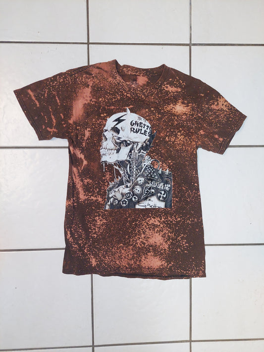 Small Bleach Dyed T-Shirt