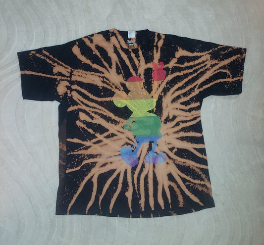 2XL Bleach Dyed Polo T-Shirt