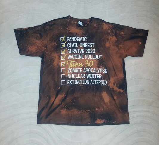 2XL Bleach Dyed T-Shirt