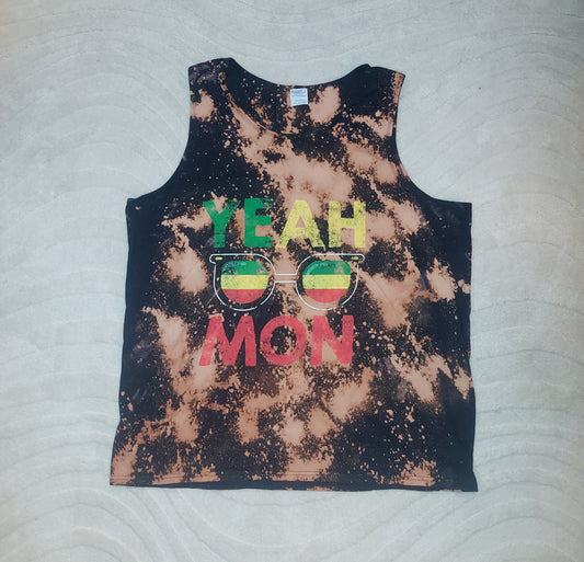 2XL Bleach Dyed Tank Top